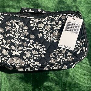 Vera Bradley Black and White Floral Cosmetic Bag